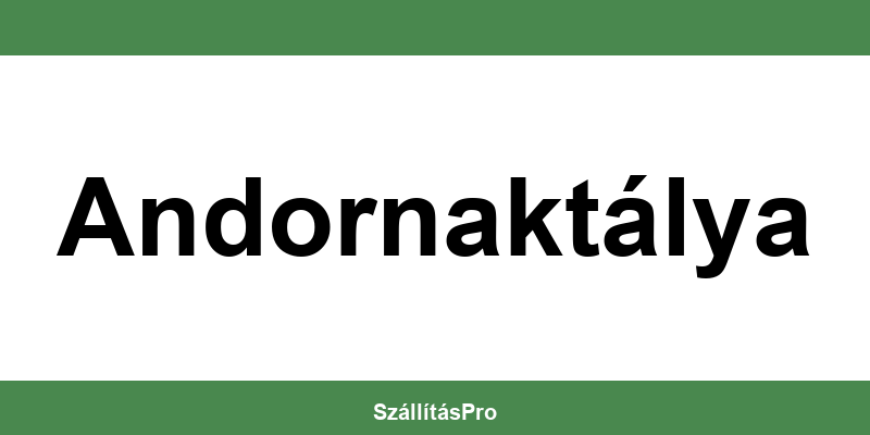 Magyar Posta Andornaktálya nyitvatartás és telefonszám