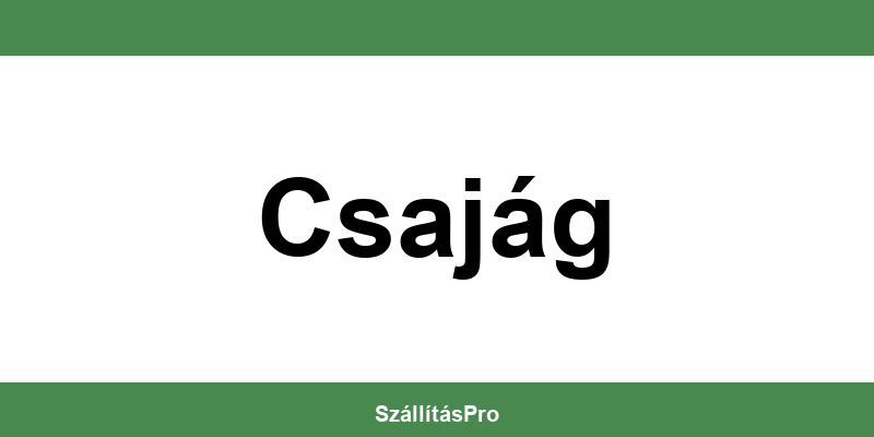 Magyar Posta Csajág nyitvatartás és telefonszám