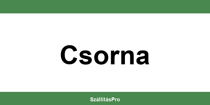 Magyar Posta Csorna nyitvatartás és telefonszám