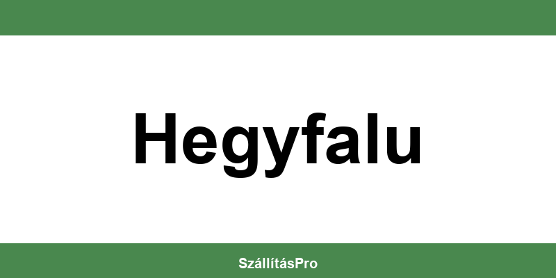 Magyar Posta Hegyfalu nyitvatartás és telefonszám