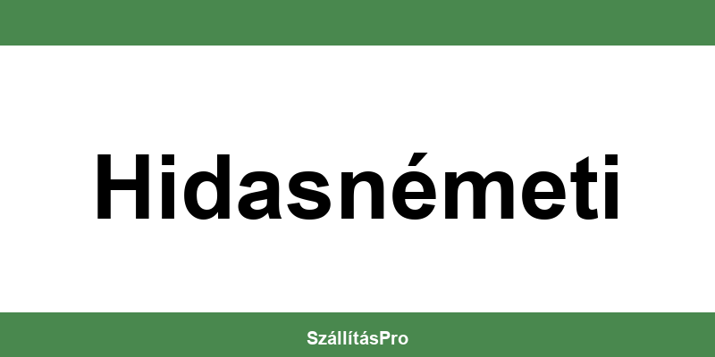 Magyar Posta Hidasnémeti nyitvatartás és telefonszám