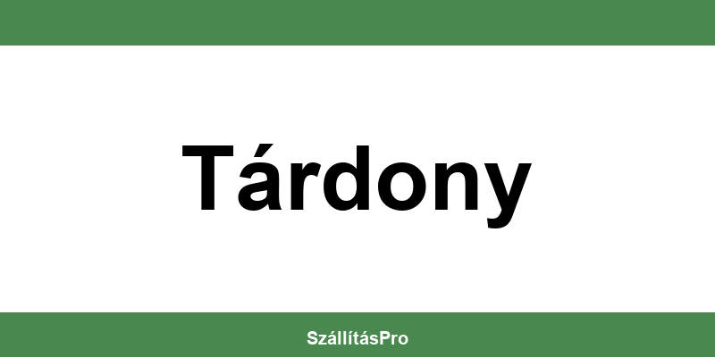 Magyar Posta Tárdony nyitvatartás és telefonszám