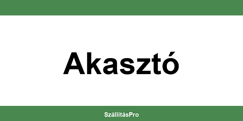 Magyar Posta Akasztó nyitvatartás és telefonszám