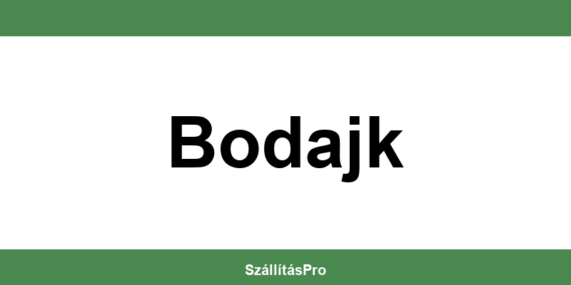 Magyar Posta Bodajk nyitvatartás és telefonszám