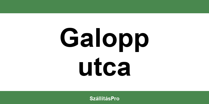 Magyar Posta Galopp utca nyitvatartás és telefonszám