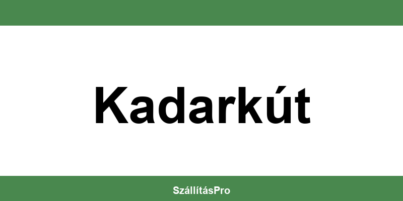 Magyar Posta Kadarkút nyitvatartás és telefonszám