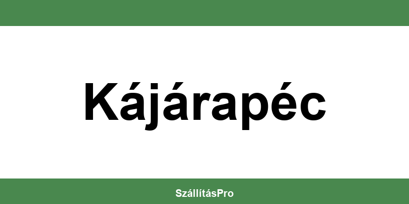 Magyar Posta Kájárapéc nyitvatartás és telefonszám