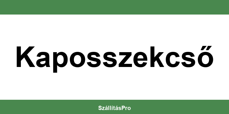 Magyar Posta Kaposszekcső nyitvatartás és telefonszám