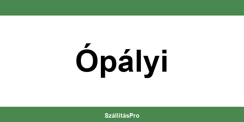 Magyar Posta Ópályi nyitvatartás és telefonszám