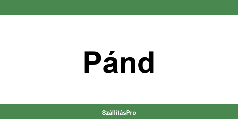 Magyar Posta Pánd nyitvatartás és telefonszám