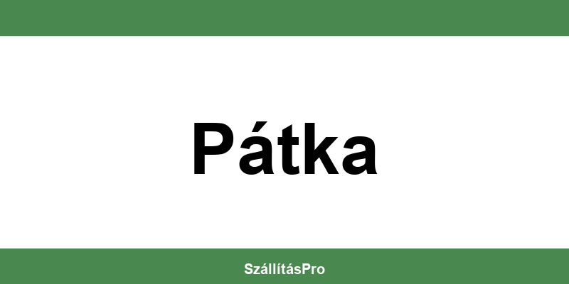 Magyar Posta Pátka nyitvatartás és telefonszám