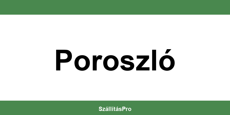 Magyar Posta Poroszló nyitvatartás és telefonszám