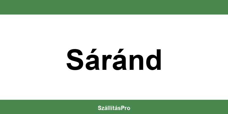 Magyar Posta Sáránd nyitvatartás és telefonszám