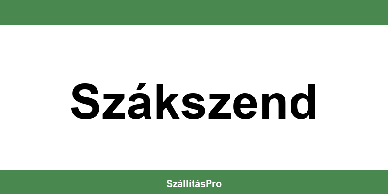 Magyar Posta Szákszend nyitvatartás és telefonszám