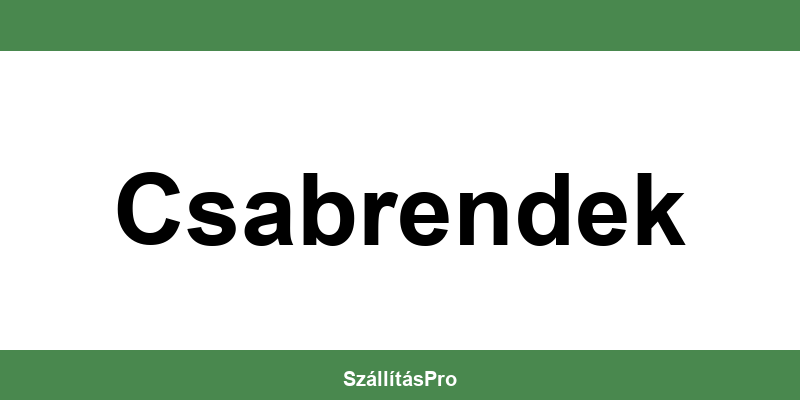 Magyar Posta Csabrendek nyitvatartás és telefonszám