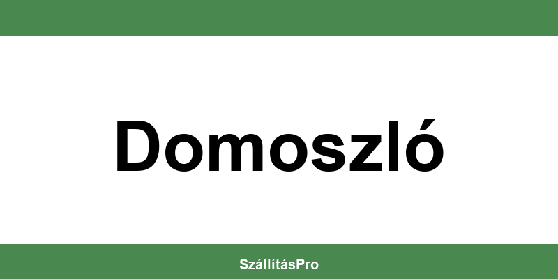 Magyar Posta Domoszló nyitvatartás és telefonszám