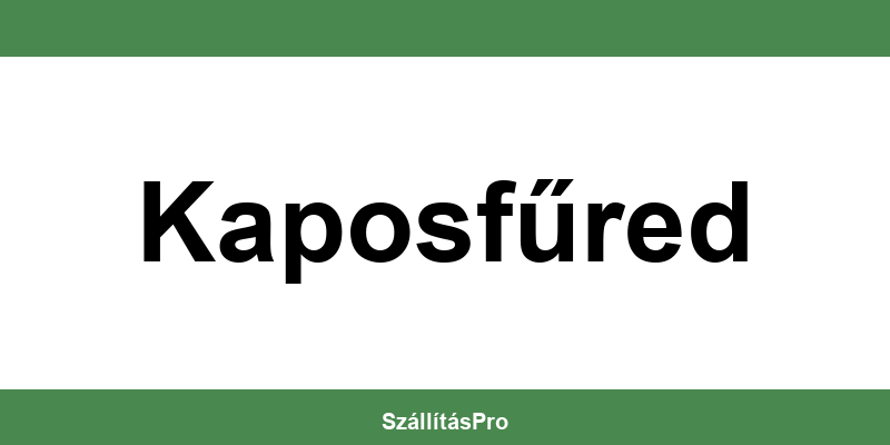 Magyar Posta Kaposfűred nyitvatartás és telefonszám