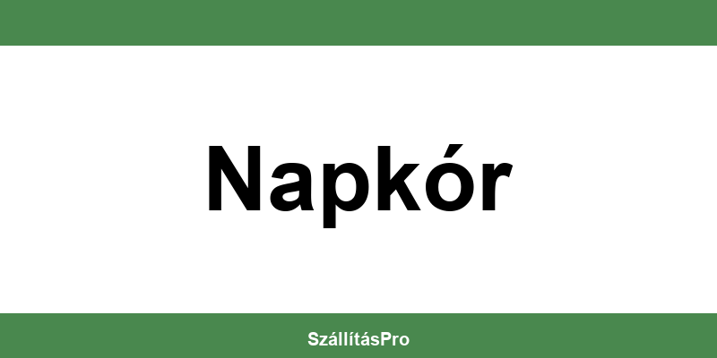 Magyar Posta Napkór nyitvatartás és telefonszám