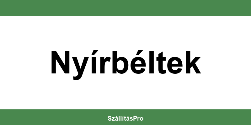 Magyar Posta Nyírbéltek nyitvatartás és telefonszám