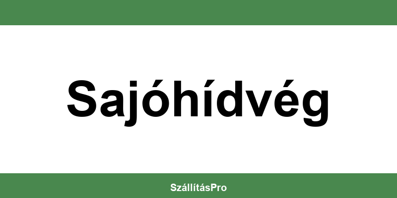 Magyar Posta Sajóhídvég nyitvatartás és telefonszám