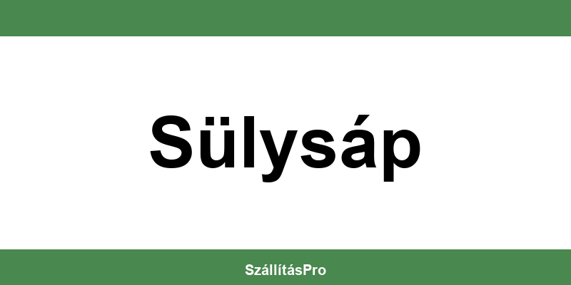 Magyar Posta Sülysáp nyitvatartás és telefonszám